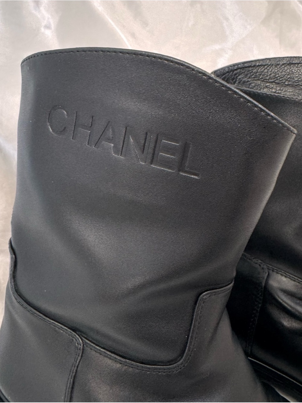 Chanel Moto Leather Boots - Picture 3 of 10